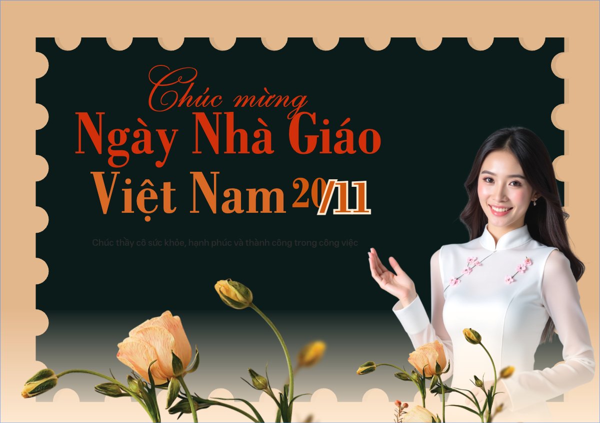 Mẫu Thiệp chúc mừng Chúc mừng Ngày Nhà Giáo Việt Nam 20/11 — LayerPic