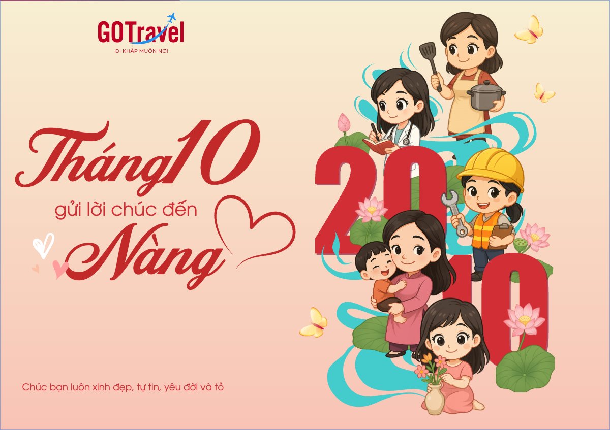 Mẫu Thiệp chúc mừng 20/10, Ngày phụ nữ Việt Nam, Vietnamese Women's Day, phụ nữ, sự kiện, event, dễ thương, cute, chibi, hoạt hình, cartoon — LayerPic