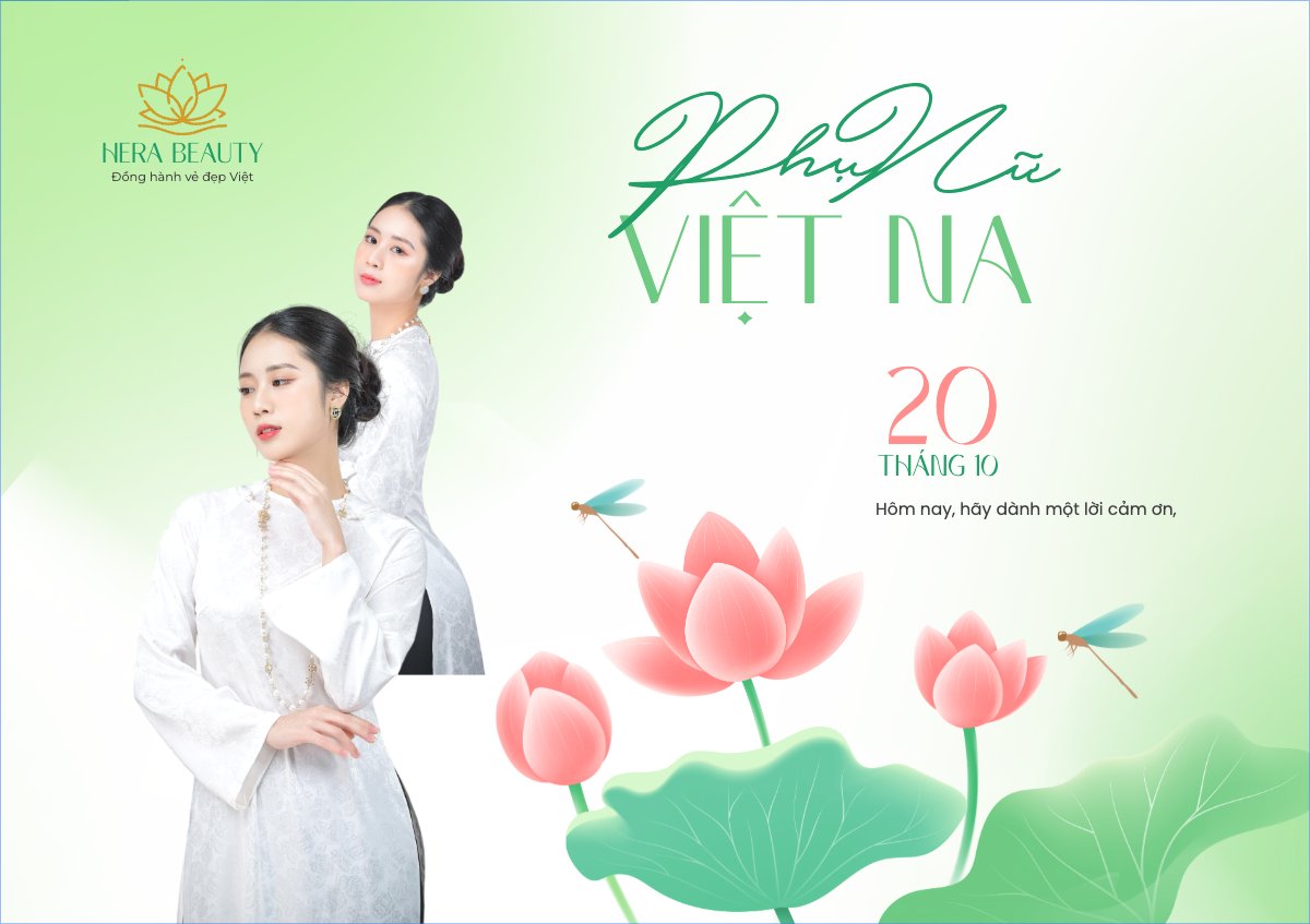 Mẫu Thiệp chúc mừng 20/10, Ngày phụ nữ Việt Nam, Vietnamese Women's Day, phụ nữ, sự kiệan, event, làm đẹp, beauty, thẩm mỹ, dễ thương, cute — LayerPic