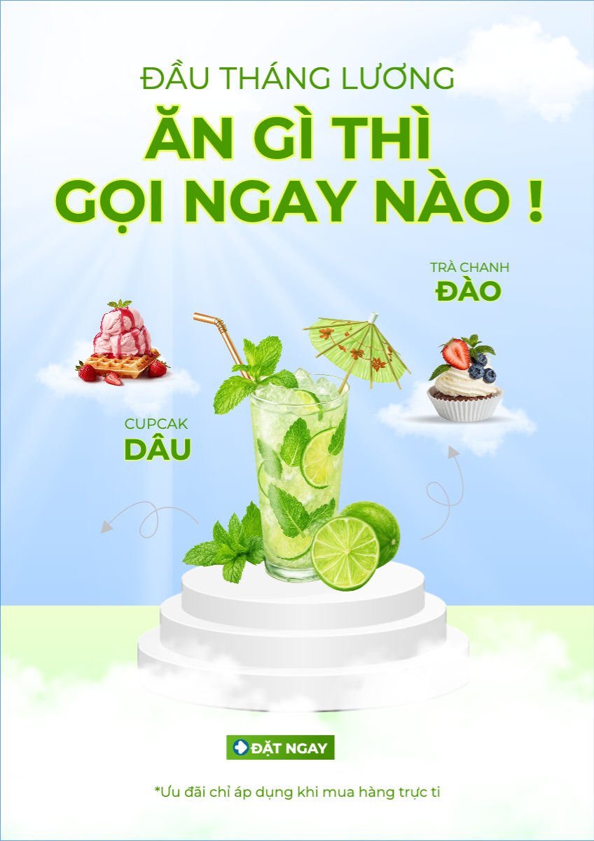Trà chanh, nước ép, bánh ngọt, cake, ẩm thực, nước uống, juice, giải khát, F&B, drink, hiện đại	