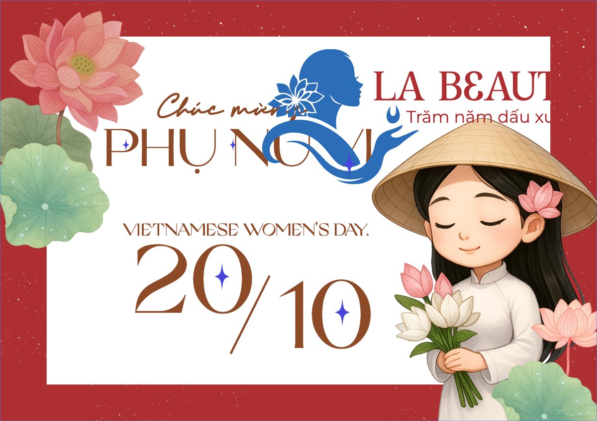 Mẫu Thiệp chúc mừng 20/10, Ngày phụ nữ Việt Nam, Vietnamese Women's Day, phụ nữ, sự kiện, event, dễ thương, cute, chibi, hoạt hình, cartoon — LayerPic