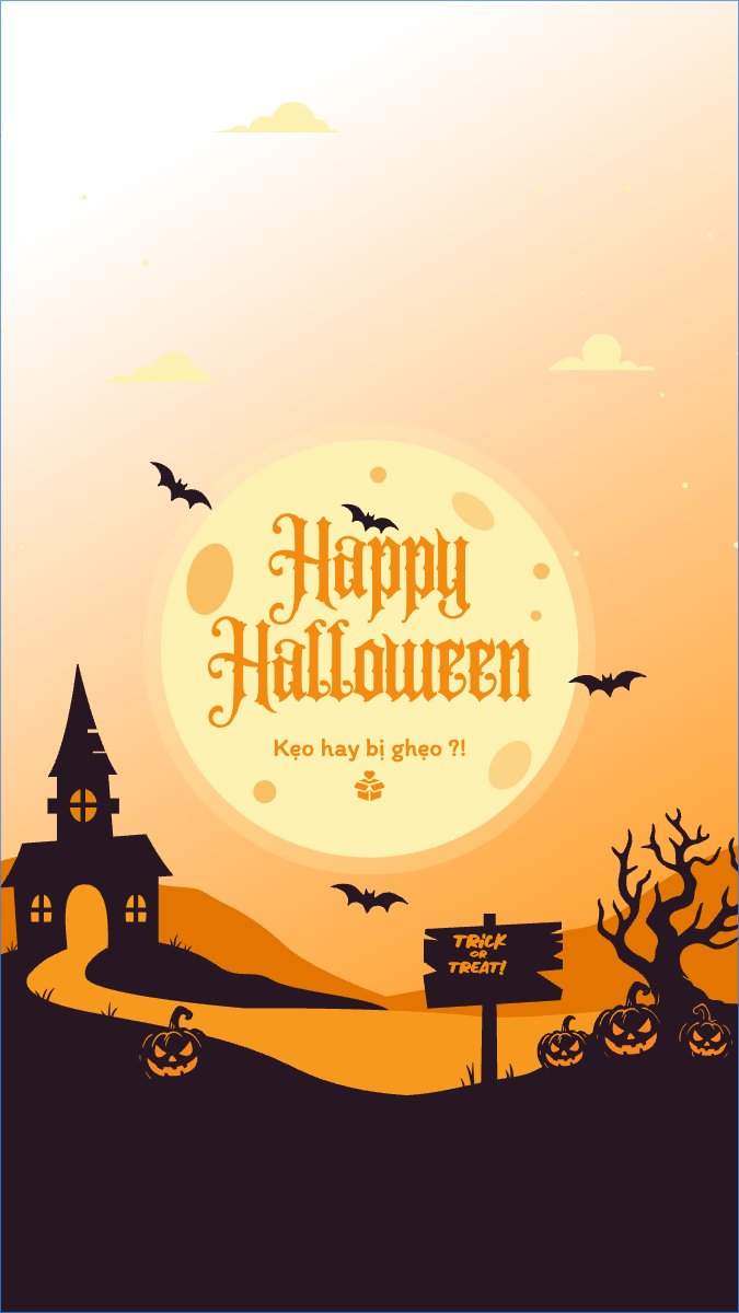 Halloween, lễ hội ma quái, sự kiện, event, dễ thương, cute, chibi, hoạt hình, cartoon