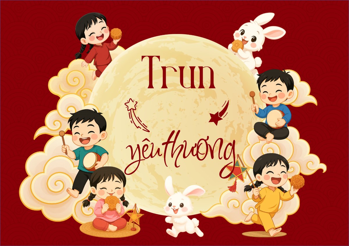 Trung thu, Tết Đoàn Viên, mid-autumn festival, sự kiện, event, dễ thương, cute, chibi, hoạt hình, cartoon