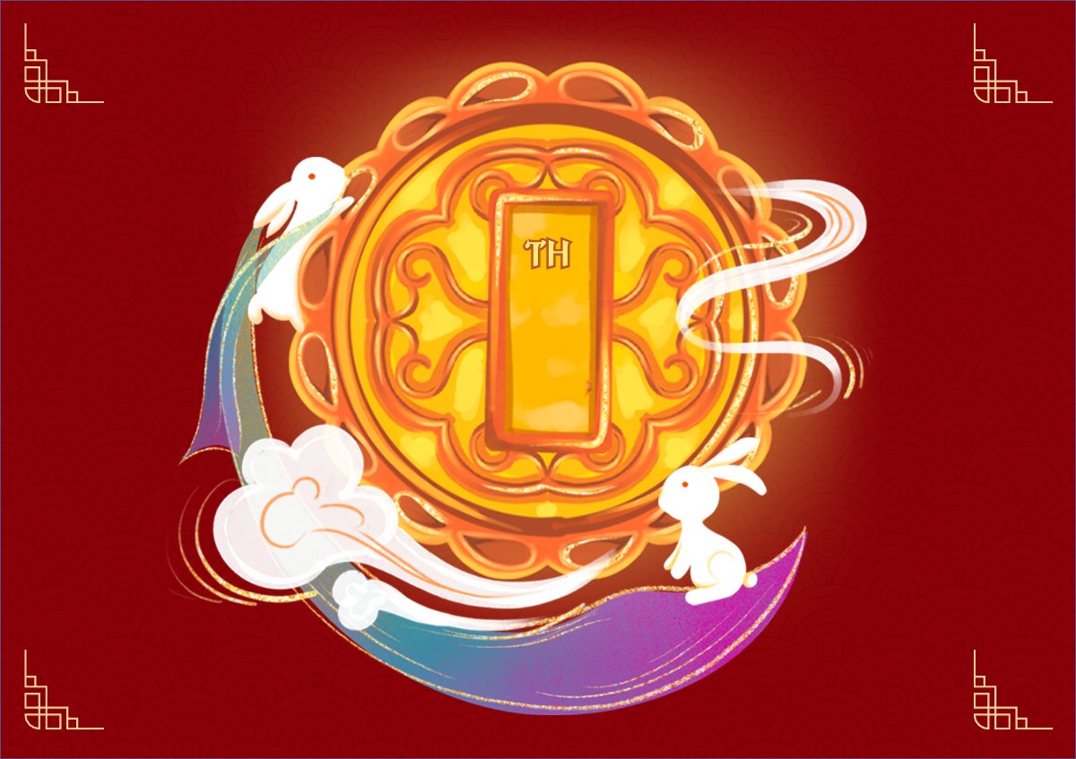 Mẫu Thiệp chúc mừng Trung thu, Tết Đoàn Viên, mid-autumn festival, sự kiện, event, dễ thương, cute, chibi, hoạt hình, cartoon — LayerPic