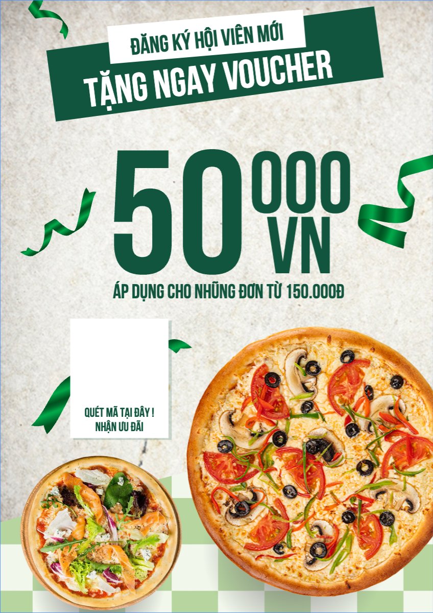 Mẫu Poster chuẩn Pizza, gà rán, fried chicken, đồ ăn, food, thực phẩm, ẩm thực, món ăn, F&B, nhà hàng, thức ăn, y2k, cổ điển, vintage, retro, classic — LayerPic