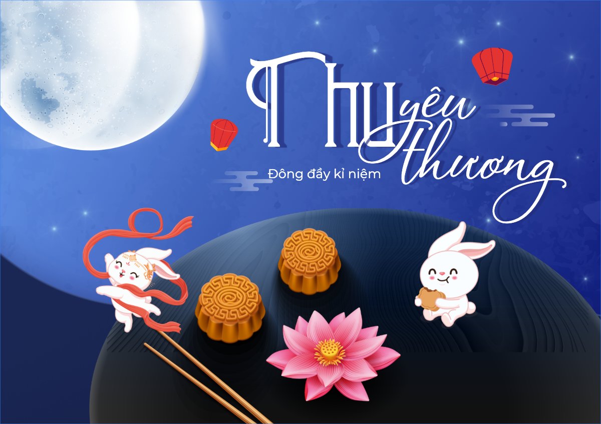 Trung thu, Tết Đoàn Viên, mid-autumn festival, sự kiện, event, dễ thương, cute, chibi, hoạt hình, cartoon