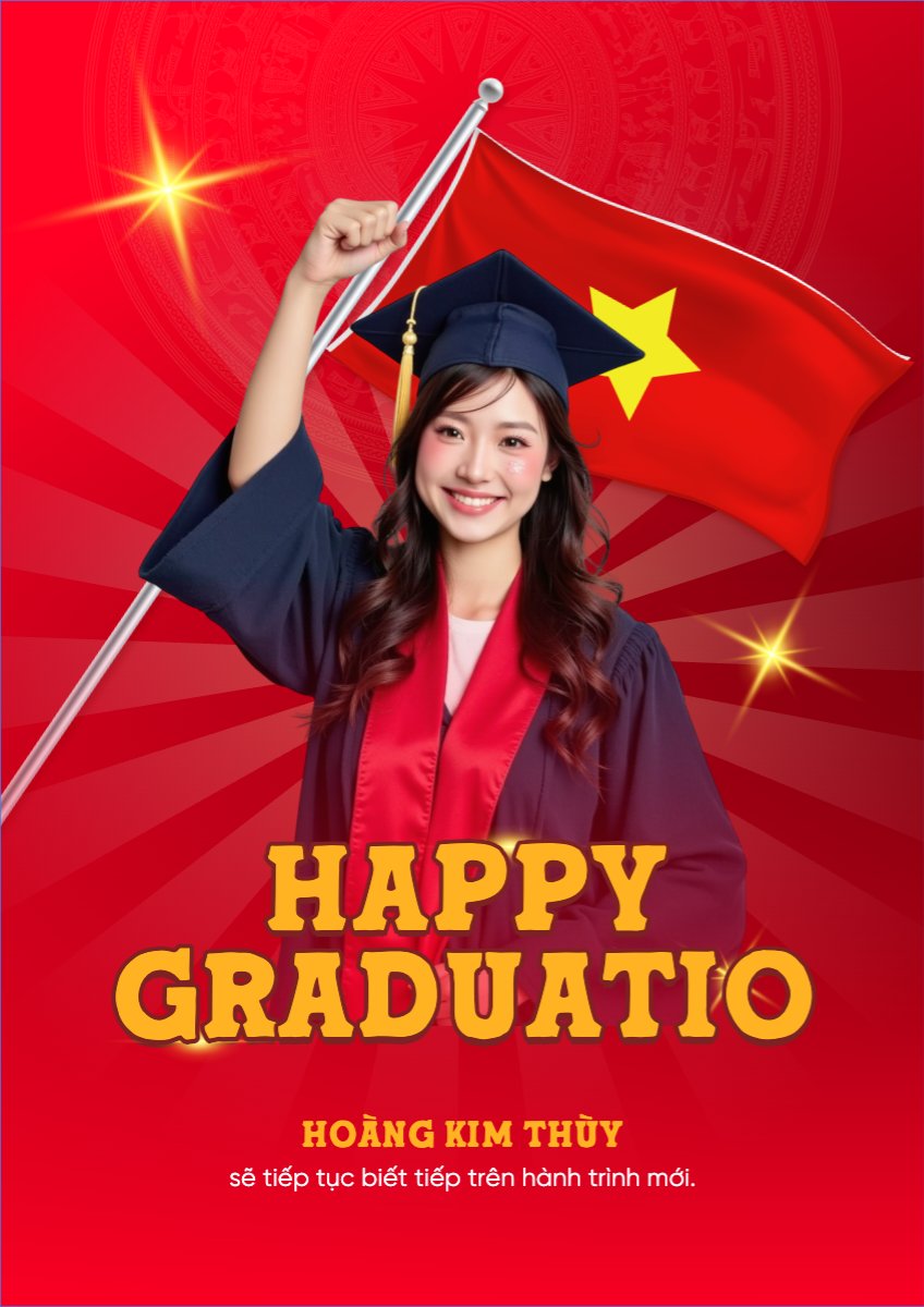 Mẫu Poster chuẩn Tốt nghiệp, kỉ yếu, Graduation, yearbook, sự kiện, event, giáo dục, education — LayerPic