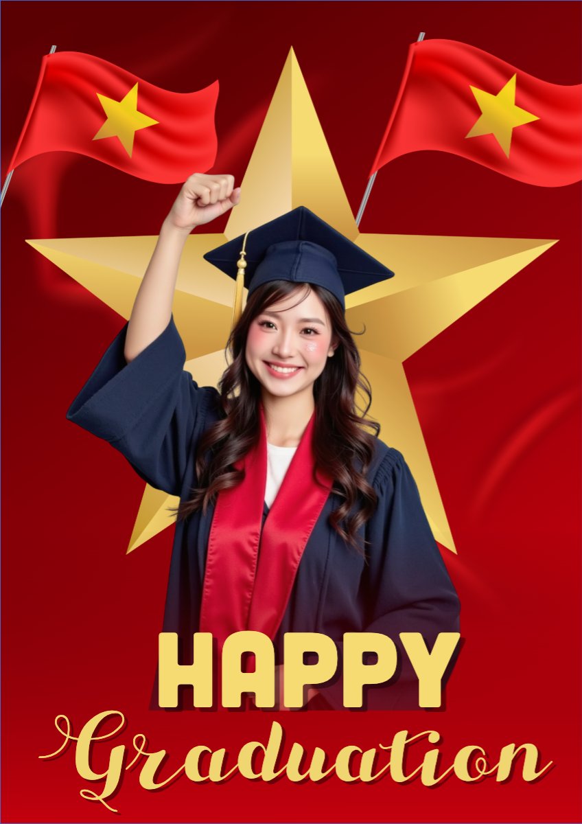 Mẫu Poster chuẩn Tốt nghiệp, kỉ yếu, Graduation, yearbook, sự kiện, event, giáo dục, education — LayerPic