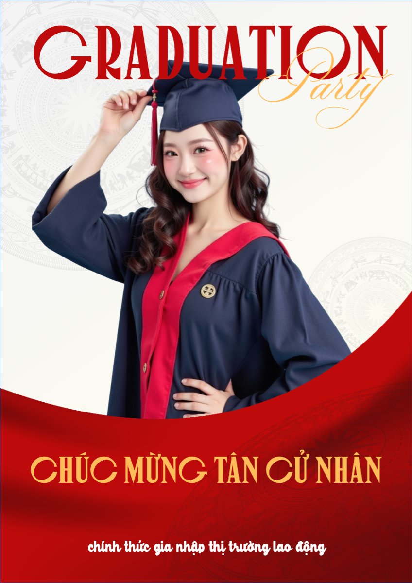 Mẫu Poster chuẩn Tốt nghiệp, kỉ yếu, Graduation, yearbook, sự kiện, event, giáo dục, education — LayerPic