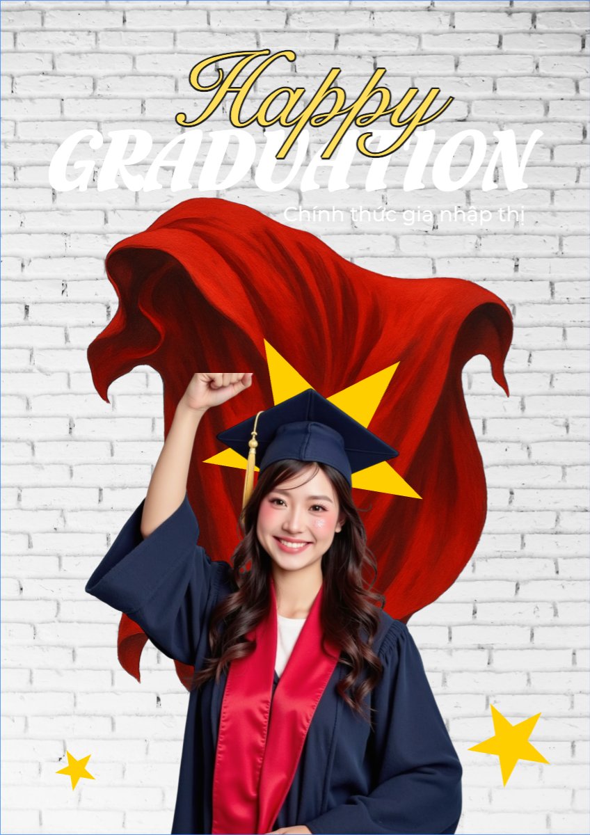Mẫu Poster chuẩn Tốt nghiệp, kỉ yếu, Graduation, yearbook, sự kiện, event, giáo dục, education — LayerPic