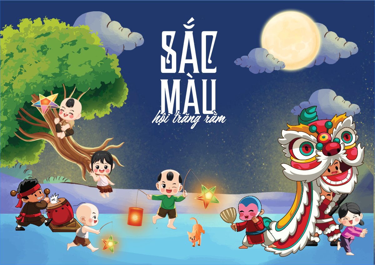 Trung thu, Tết Đoàn Viên, mid-autumn festival, sự kiện, event, dễ thương, cute, chibi, hoạt hình, cartoon