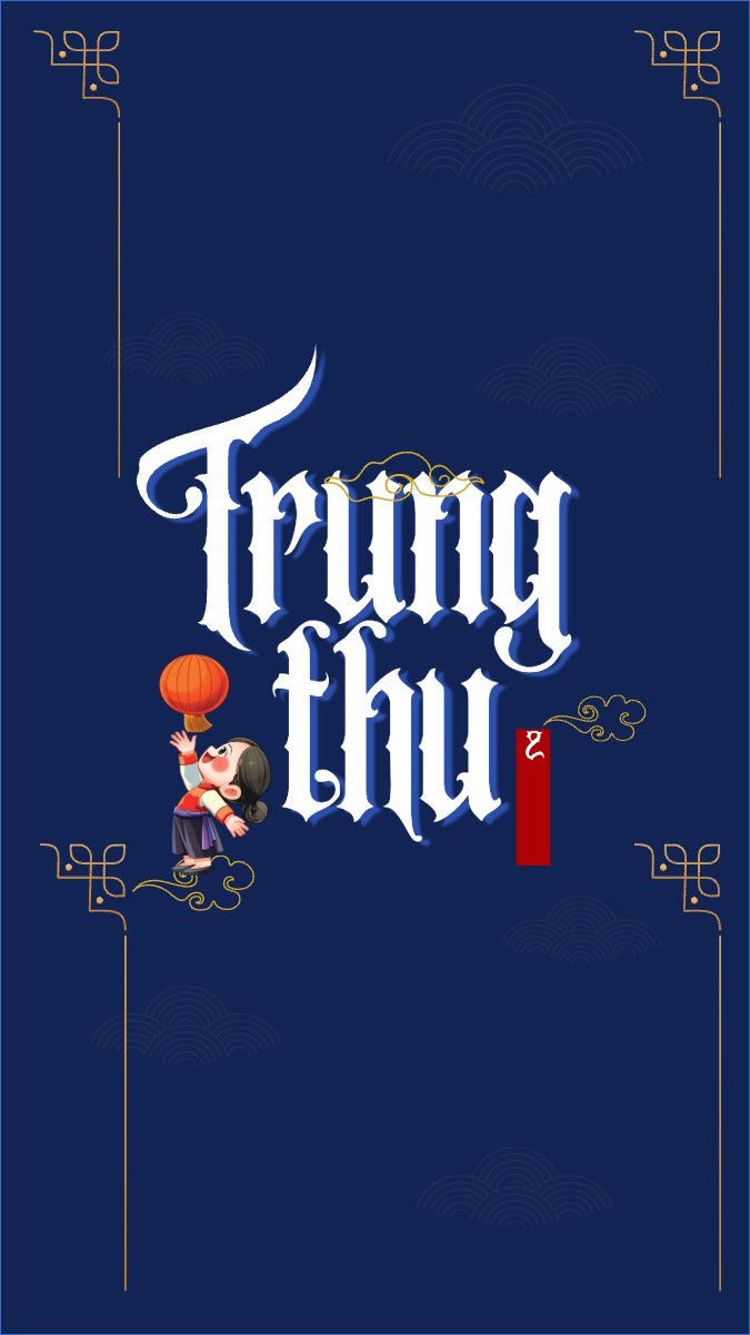 Mẫu Hình nền điện thoại Trung thu, Tết Đoàn Viên, mid-autumn festival, sự kiện, event, dễ thương, cute, chibi, hoạt hình, cartoon — LayerPic