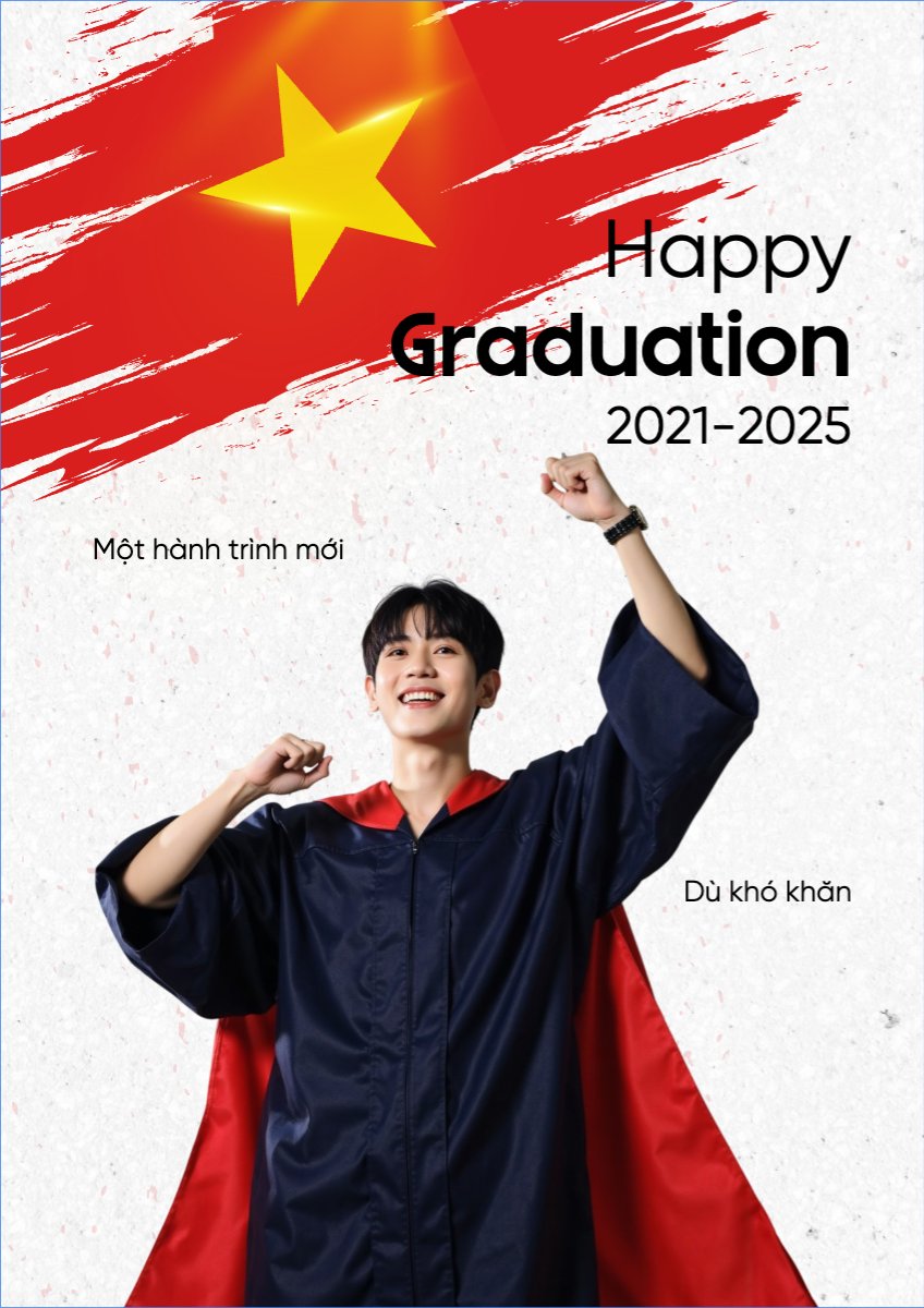 Mẫu Poster chuẩn Tốt nghiệp, kỉ yếu, Graduation, yearbook, sự kiện, event, giáo dục, education — LayerPic