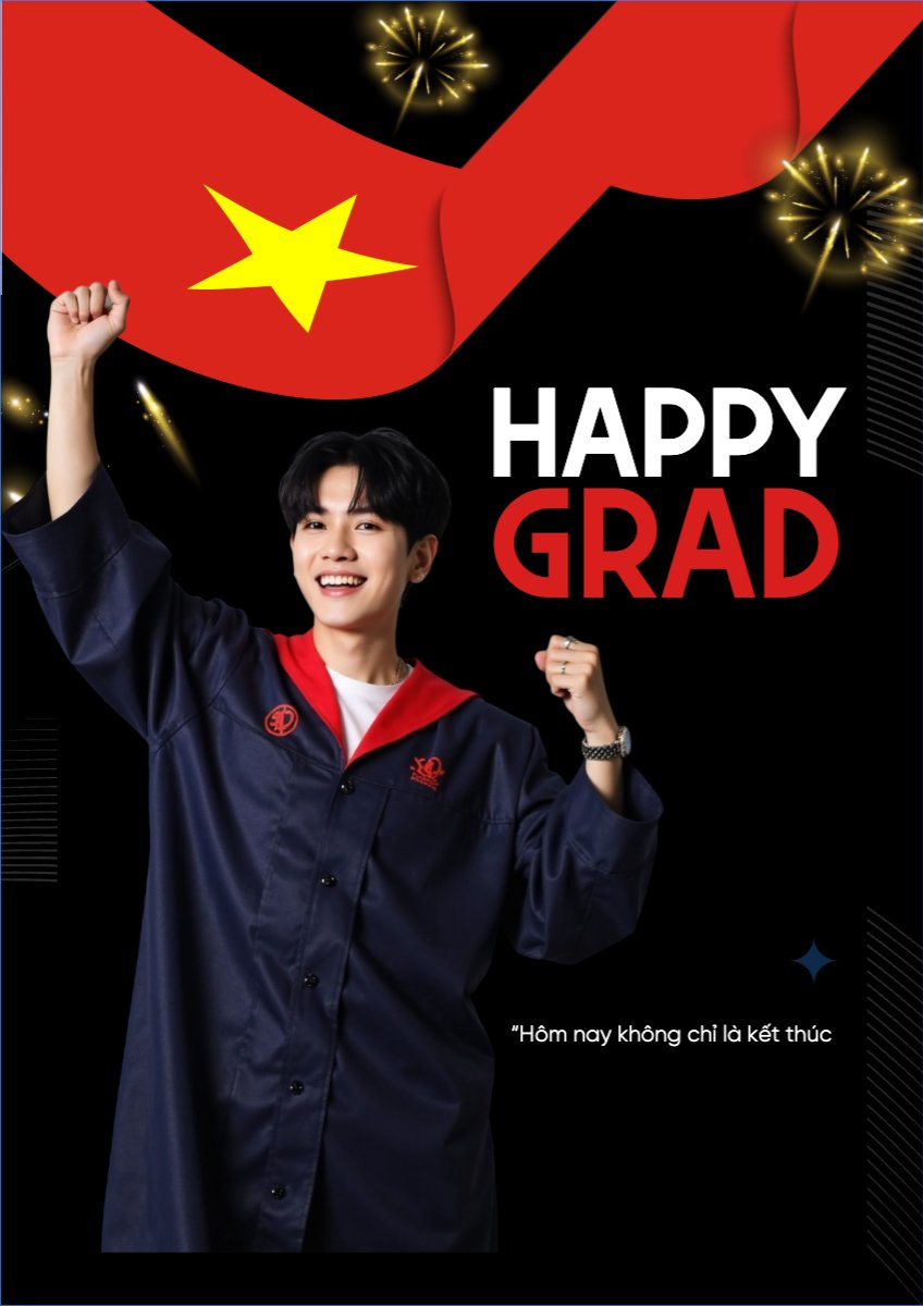 Mẫu Poster chuẩn Tốt nghiệp, kỉ yếu, Graduation, yearbook, sự kiện, event, giáo dục, education — LayerPic