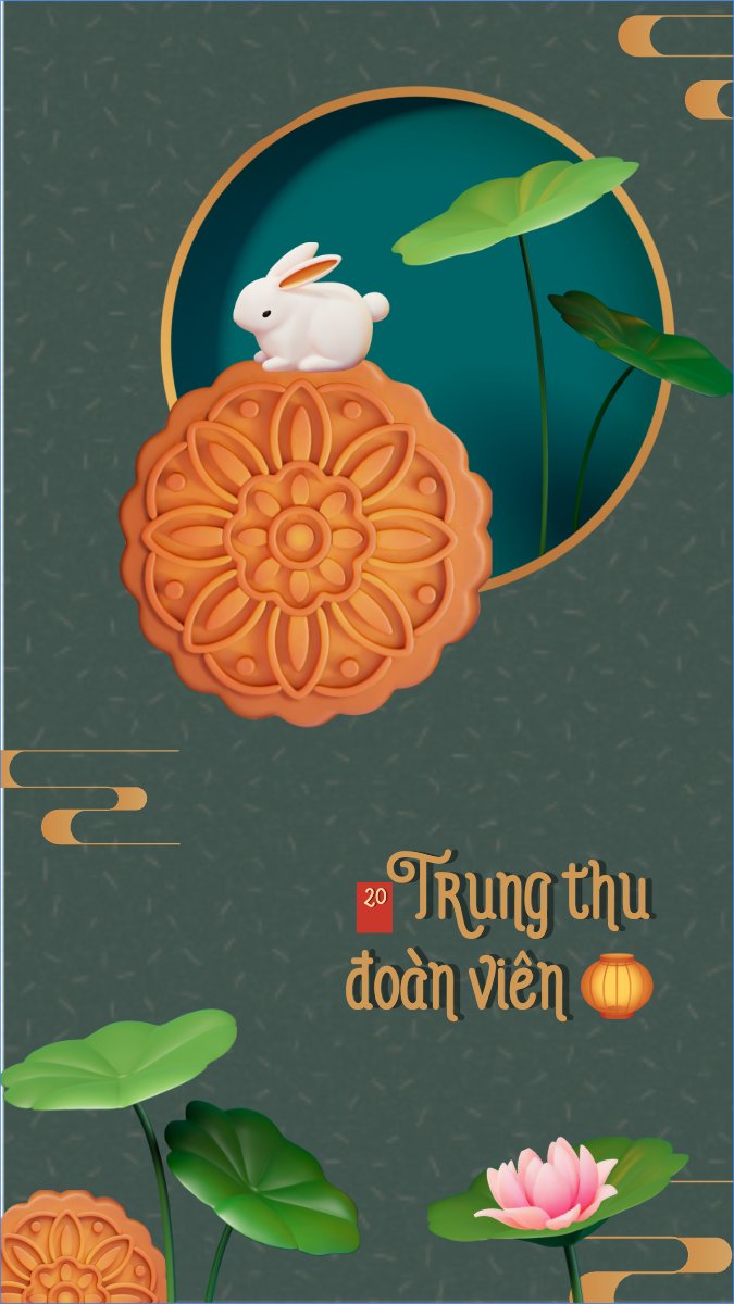 Mẫu Hình nền điện thoại Trung thu, Tết Đoàn Viên, mid-autumn festival, sự kiện, event, dễ thương, cute, chibi, hoạt hình, cartoon — LayerPic