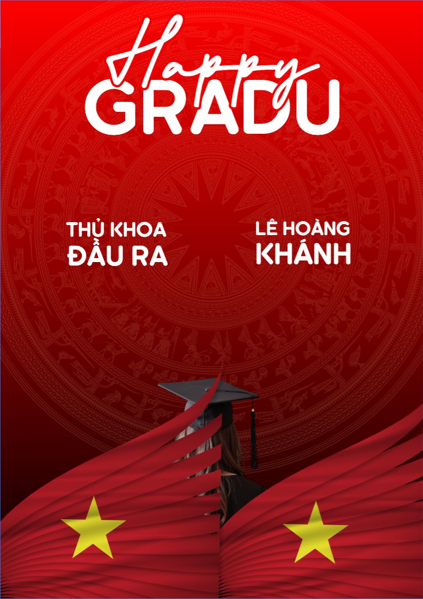 Mẫu Poster chuẩn Tốt nghiệp, kỉ yếu, Graduation, yearbook, sự kiện, event, giáo dục, education — LayerPic