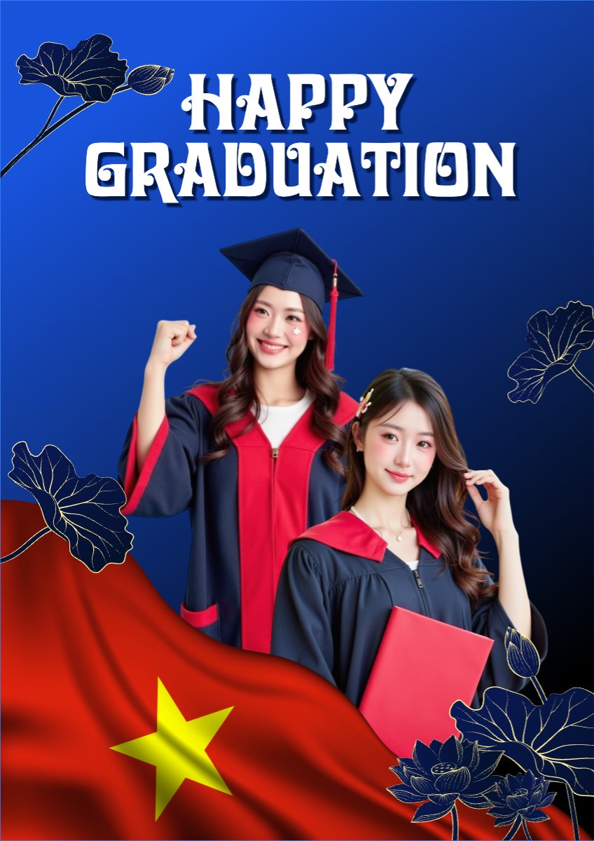 Mẫu Poster chuẩn Tốt nghiệp, kỉ yếu, Graduation, yearbook, sự kiện, event, giáo dục, education — LayerPic