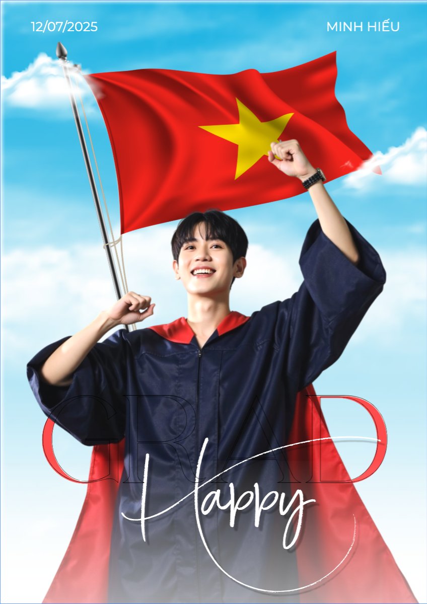 Mẫu Poster chuẩn Tốt nghiệp, kỉ yếu, Graduation, yearbook, sự kiện, event, giáo dục, education — LayerPic