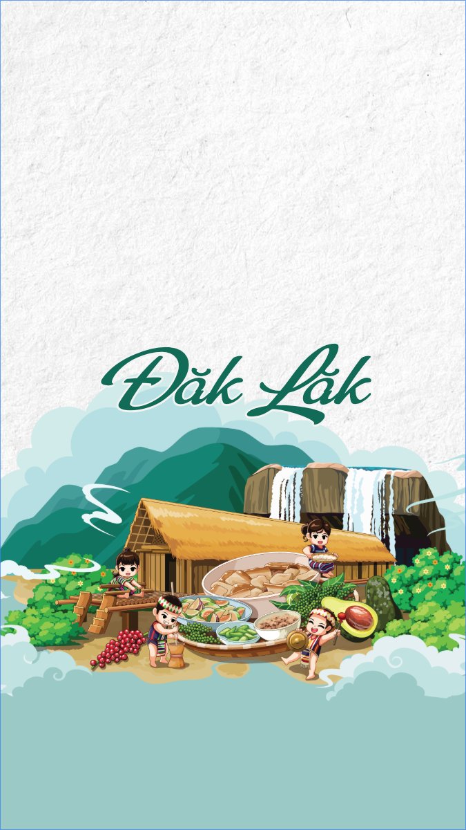 Mẫu Hình nền điện thoại Đăk Lăk, Việt Nam, địa danh, du lịch, travel, dễ thương, cute, chibi, hoạt hình, cartoon — LayerPic