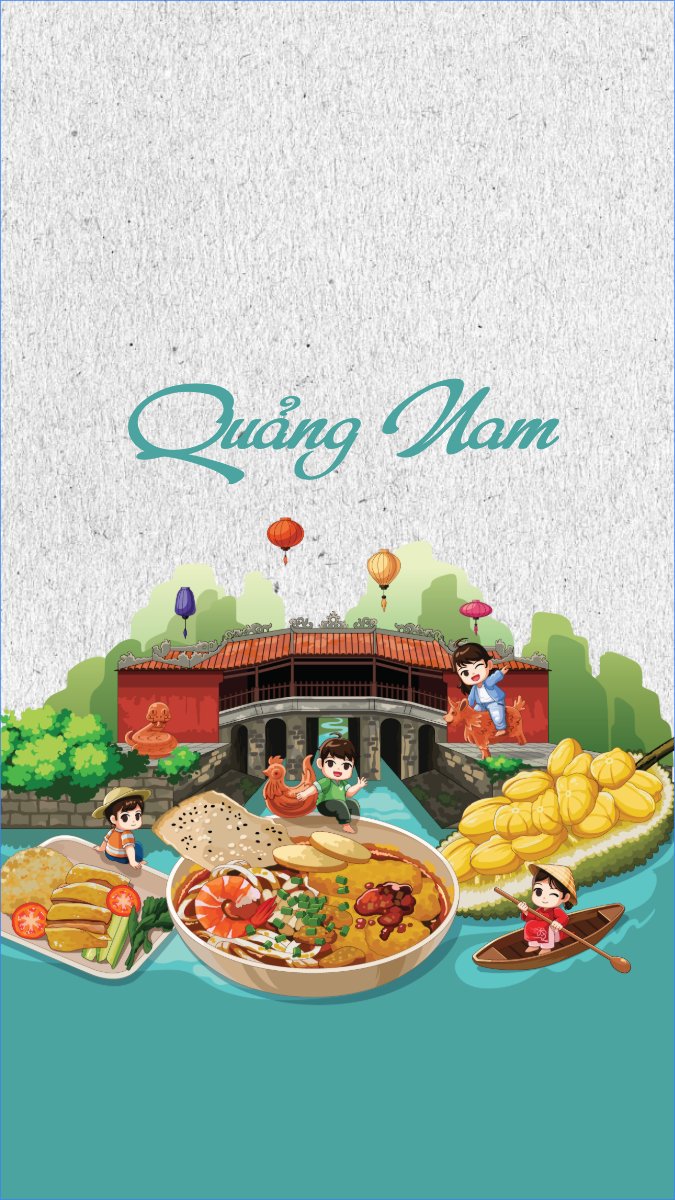 Quảng Nam, Việt Nam, địa danh, du lịch, travel, dễ thương, cute, chibi, hoạt hình, cartoon