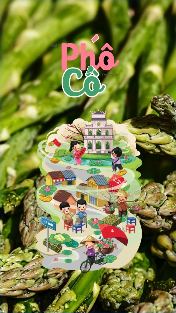 Hà Nội, Phố cổ, Việt Nam, địa danh, du lịch, travel, dễ thương, cute, chibi, hoạt hình, cartoon	