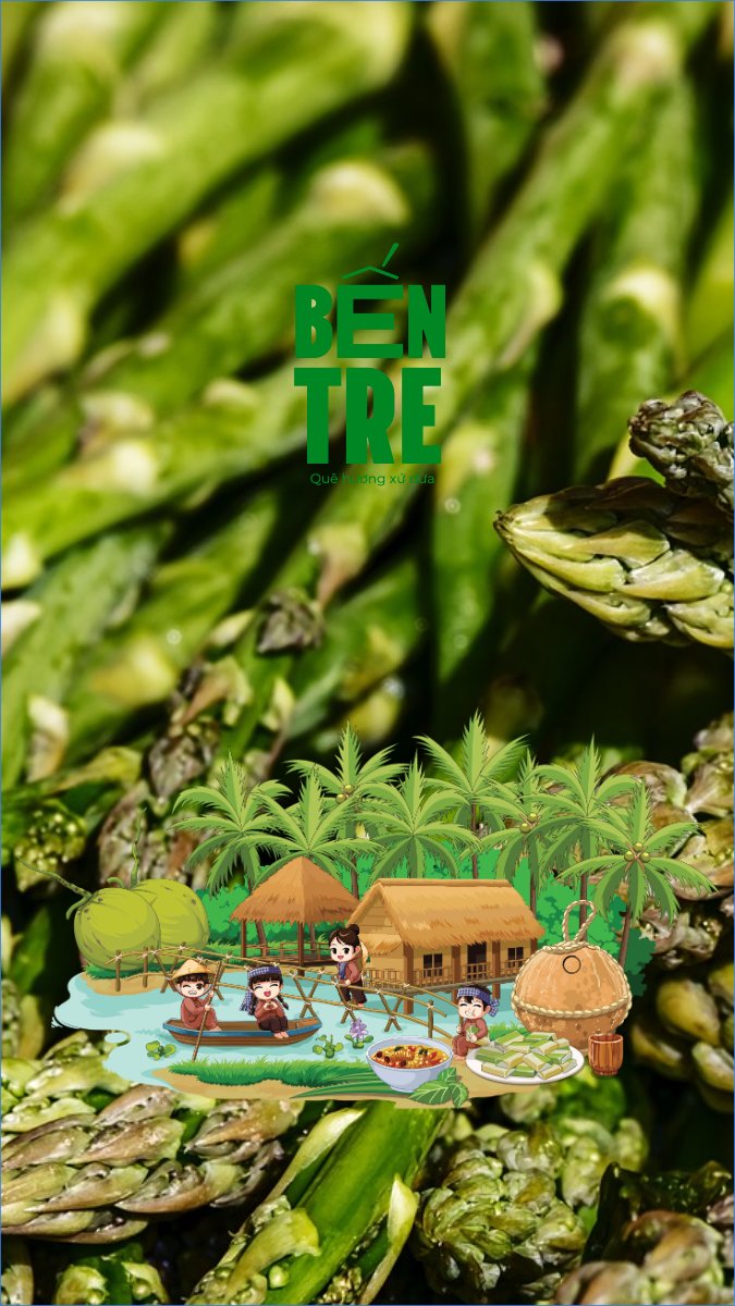 Bến Tre, Việt Nam, địa danh, du lịch, travel, dễ thương, cute, chibi, hoạt hình, cartoon