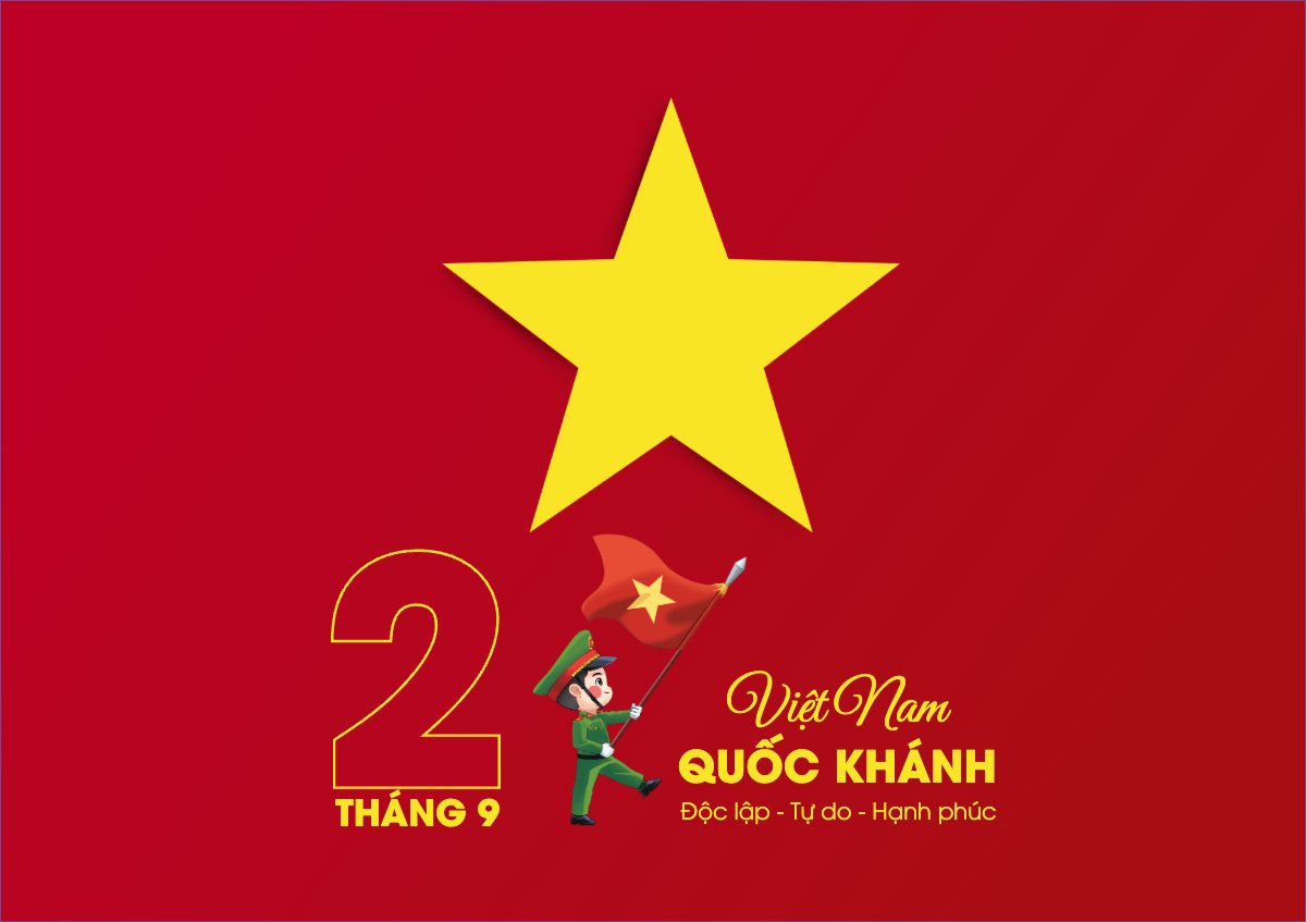 Mẫu Thiệp chúc mừng Việt Nam, lễ hội, 2/9, Quốc Khánh, 30/4, 1/5, đơn giản, simple , hiện đại, sang trọng, modern — LayerPic