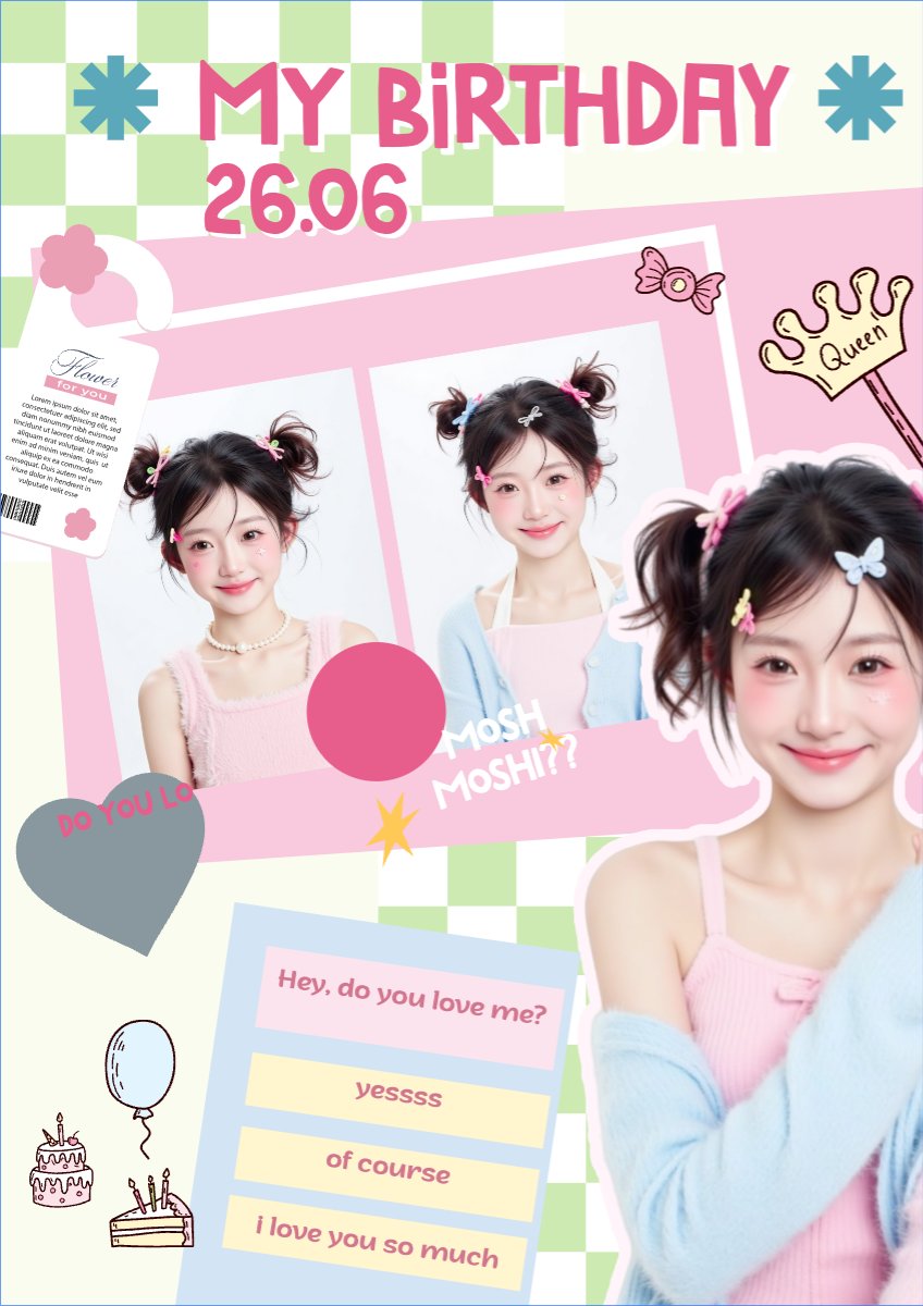 Mẫu Poster chuẩn Kpop, idol, thần tượng, sinh nhật, birthday, âm nhạc, music, sự kiện, event, giải trí — LayerPic