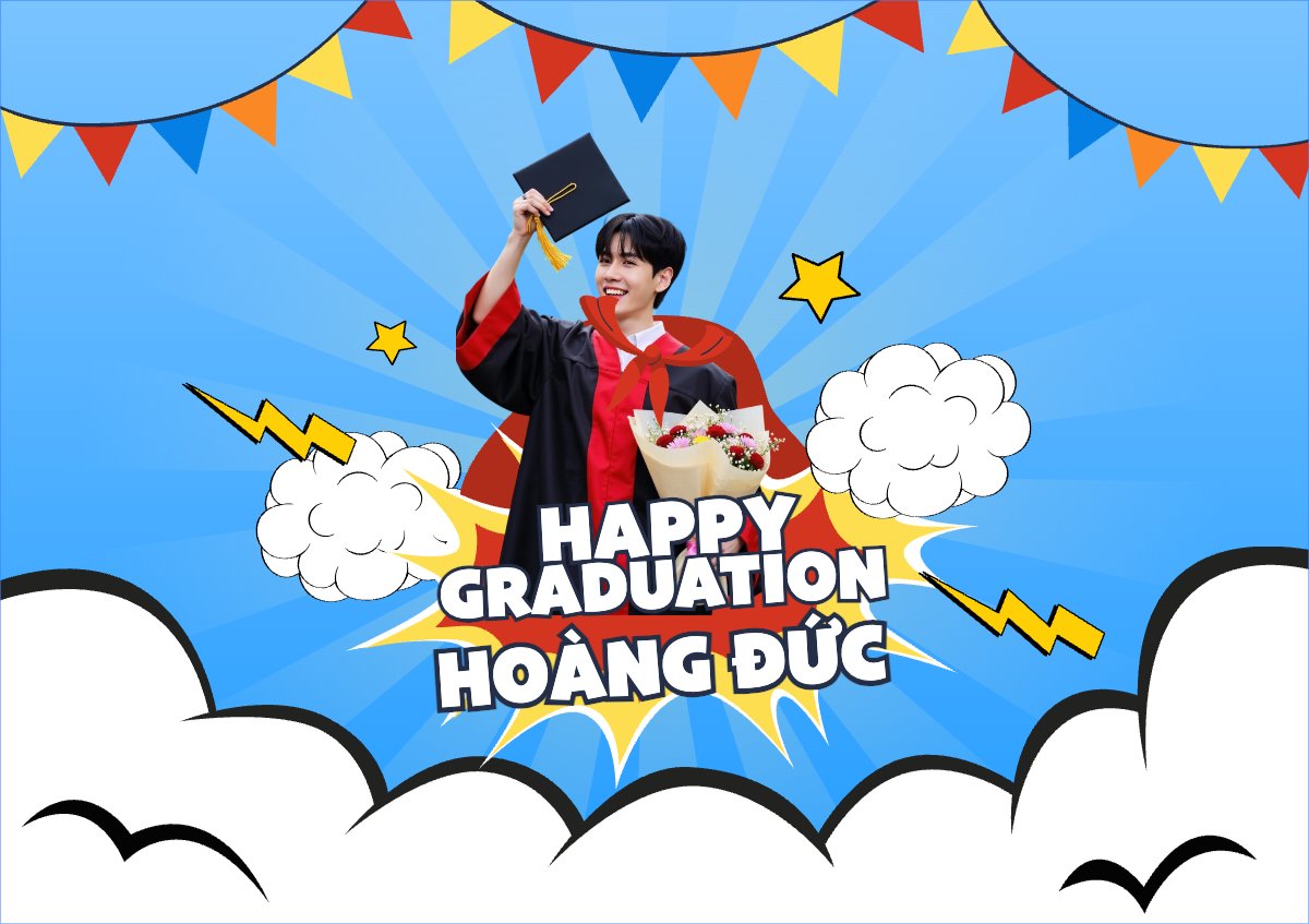 Tốt nghiệp, kỉ yếu, Graduation, yearbook, dễ thương, cute, chibi, hoạt hình, cartoon, superman