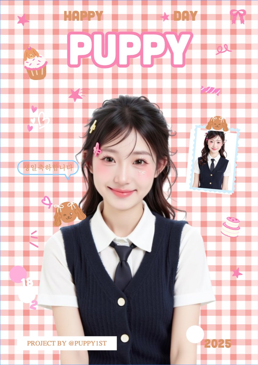 Mẫu Poster chuẩn Kpop, idol, thần tượng, sinh nhật, birthday, âm nhạc, music, sự kiện, event, giải trí — LayerPic