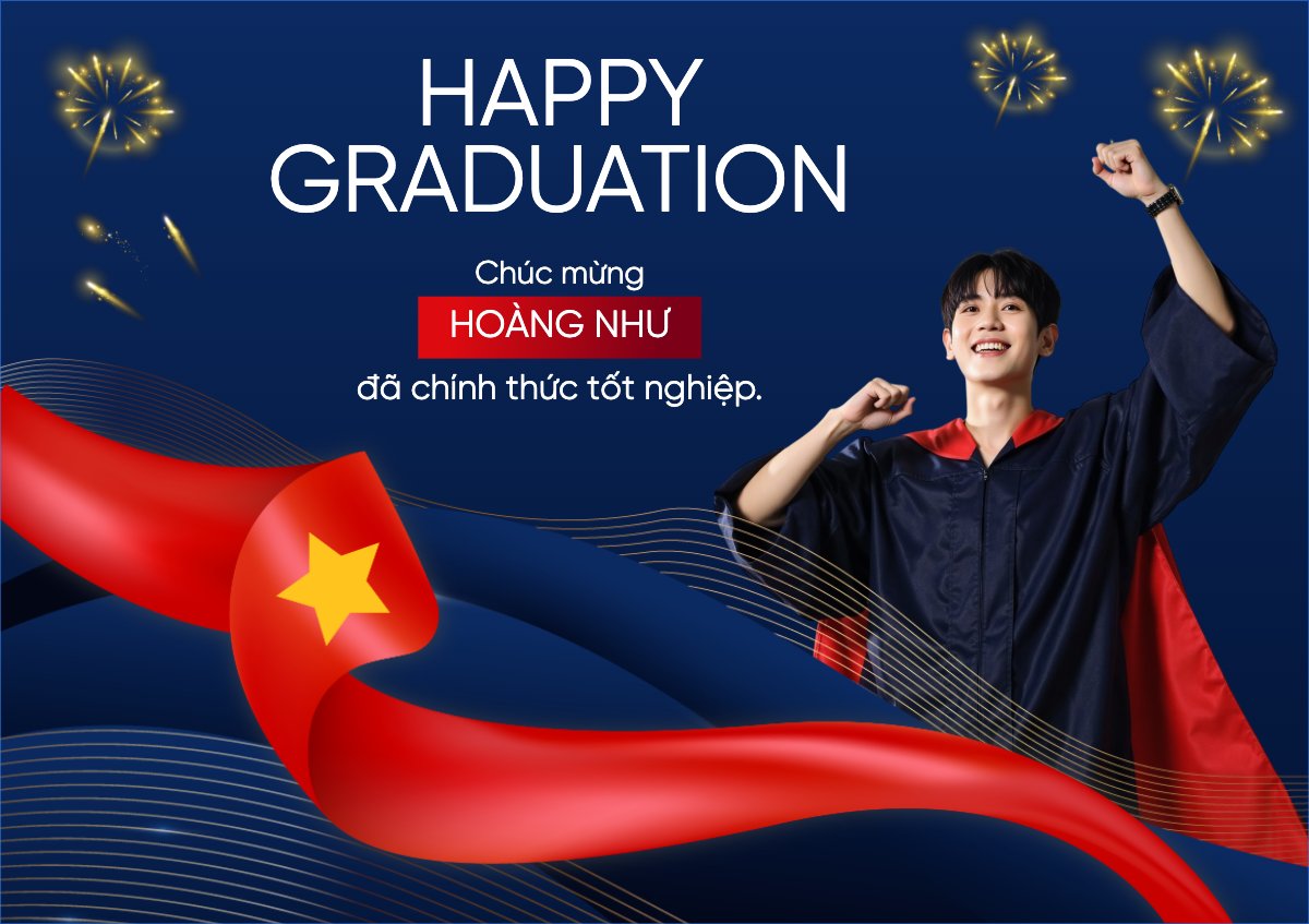 Mẫu Thiệp chúc mừng Tốt nghiệp, kỉ yếu, Graduation, hiện đại, sang trọng, modern, Việt Nam — LayerPic