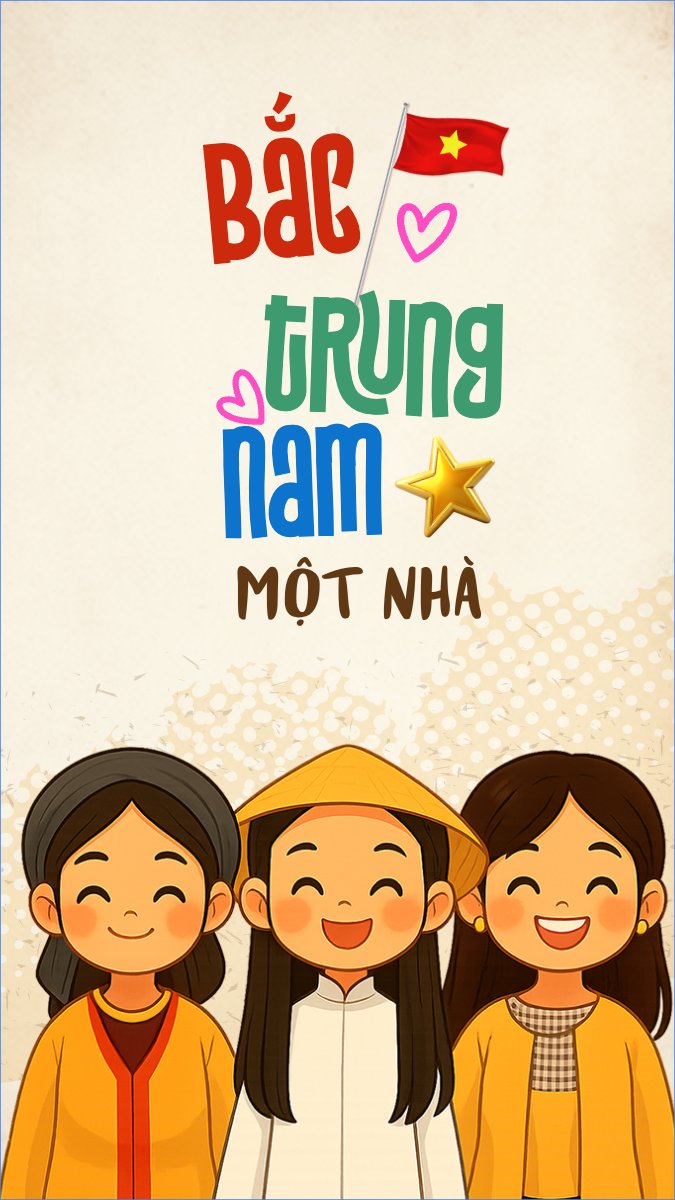 Mẫu Hình nền điện thoại 2/9, Quốc Khánh, lễ hội, Việt Nam, sự kiện, dễ thương, cute, chibi, hoạt hình, cartoon — LayerPic