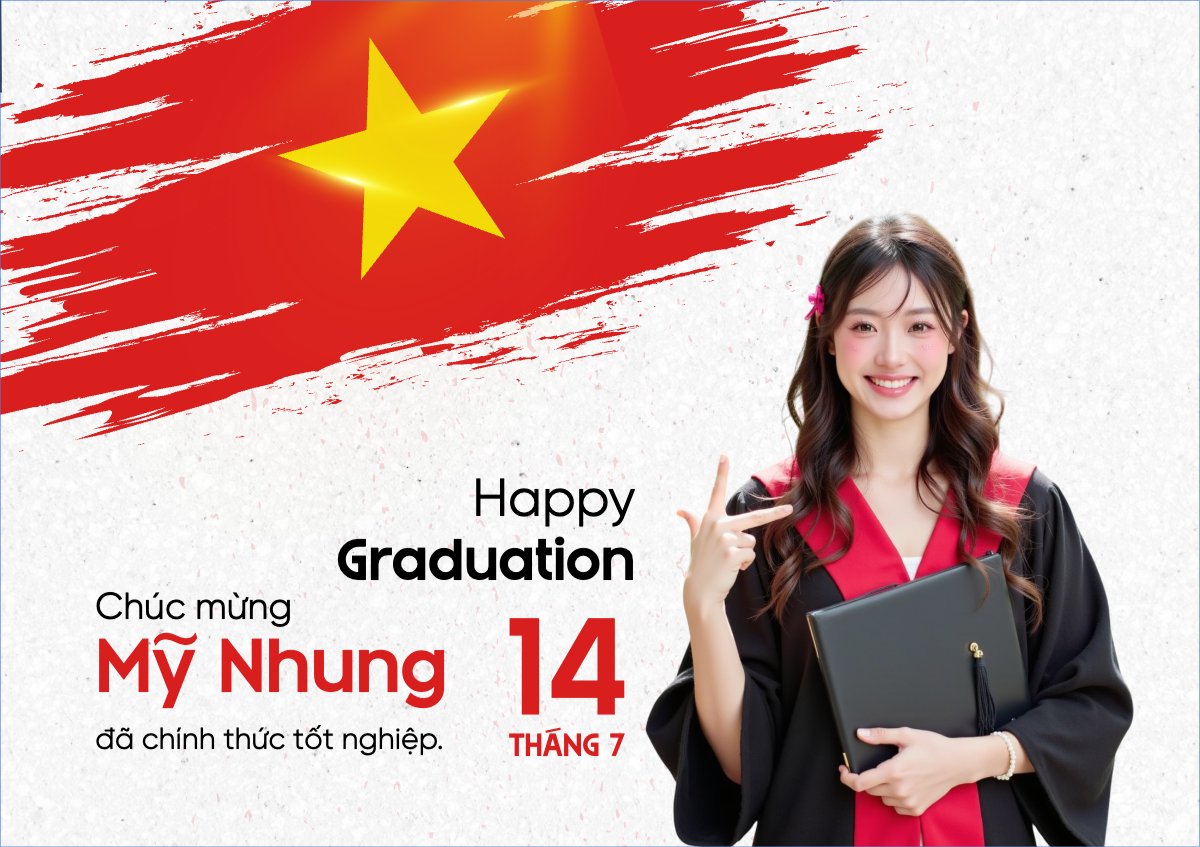 Mẫu Thiệp chúc mừng Tốt nghiệp, kỉ yếu, Graduation, hiện đại, sang trọng, modern, Việt Nam — LayerPic