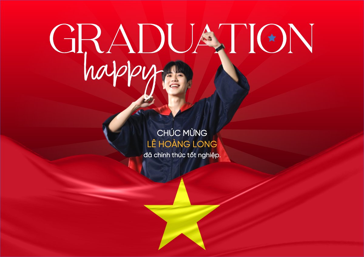 Mẫu Thiệp chúc mừng Tốt nghiệp, kỉ yếu, Graduation, hiện đại, sang trọng, modern, Việt Nam — LayerPic