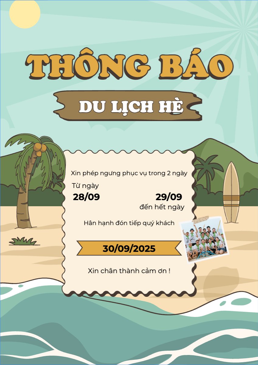 Mẫu Poster chuẩn Team building, mùa hè, summer, Du lịch, travel, tourism, trải nghiệm, khám phá — LayerPic