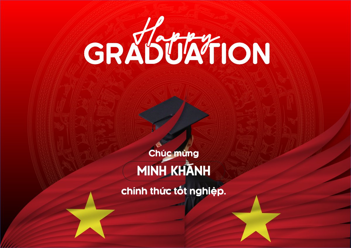 Mẫu Thiệp chúc mừng Tốt nghiệp, kỉ yếu, Graduation, hiện đại, sang trọng, modern, Việt Nam — LayerPic