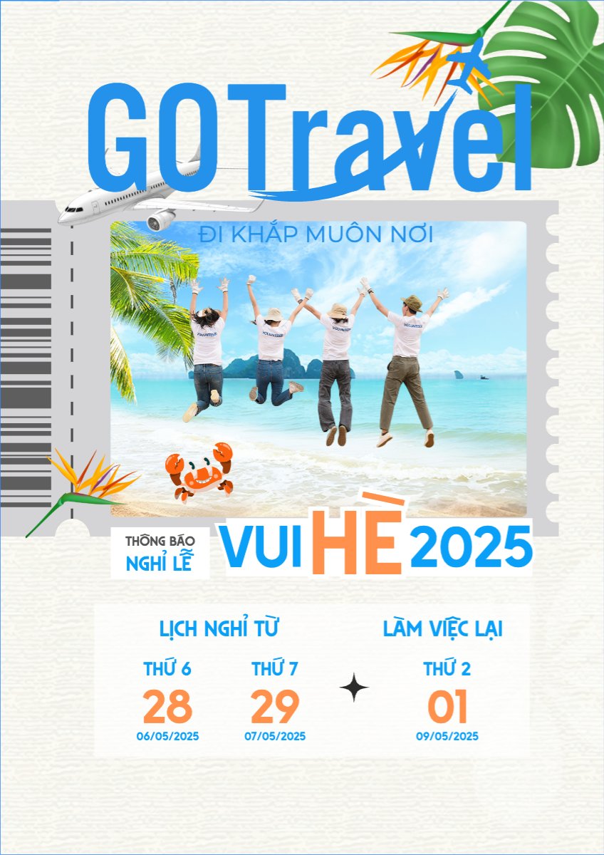Mẫu Poster chuẩn Team building, mùa hè, summer, Du lịch, travel, tourism, trải nghiệm, khám phá — LayerPic