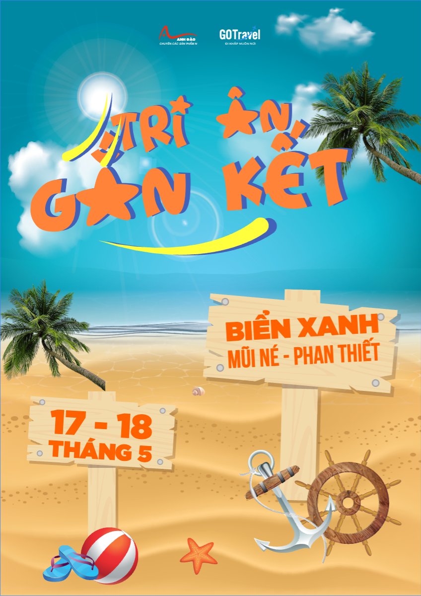 Mẫu Poster chuẩn Team building, mùa hè, summer,Du lịch, travel, tourism, trải nghiệm, khám phá — LayerPic