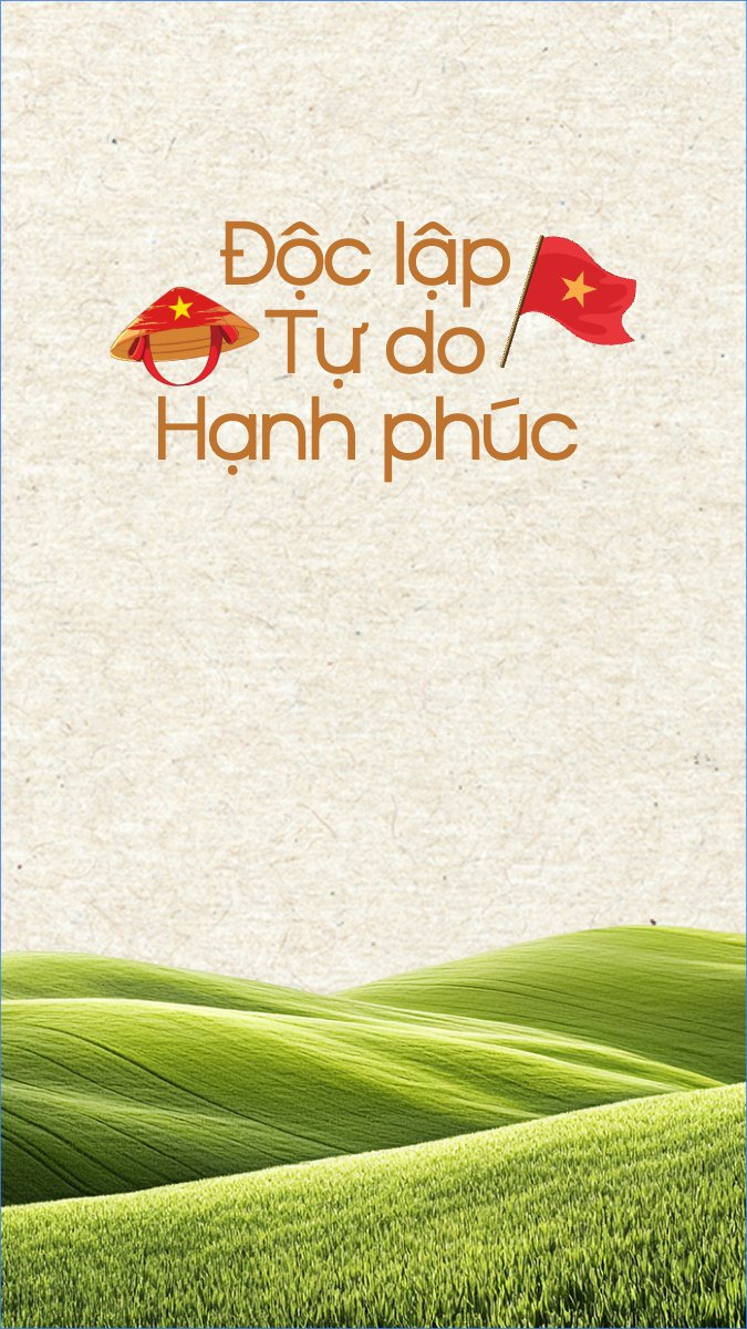 Mẫu Hình nền điện thoại 2/9, Quốc Khánh, lễ hội, Việt Nam, sự kiện, dễ thương, cute, chibi, hoạt hình, cartoon — LayerPic