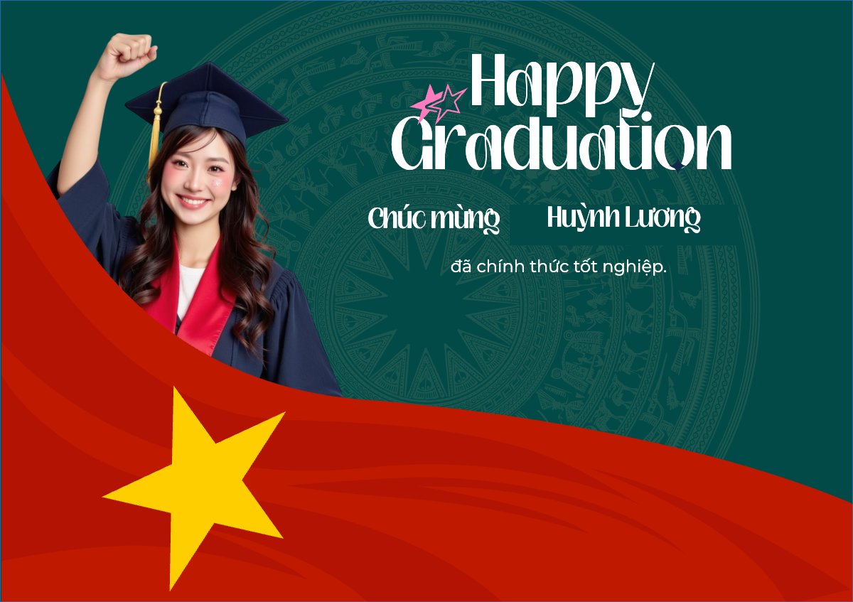 Mẫu Thiệp chúc mừng Tốt nghiệp, kỉ yếu, Graduation, hiện đại, sang trọng, modern, Việt Nam — LayerPic
