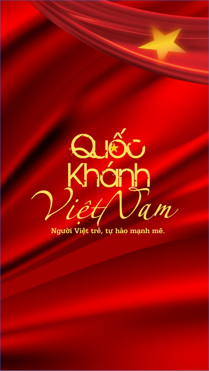 Mẫu Hình nền điện thoại 2/9, Quốc Khánh, lễ hội, Việt Nam, sự kiện, hiện đại, modern, sang trọng , đơn giản, simple — LayerPic