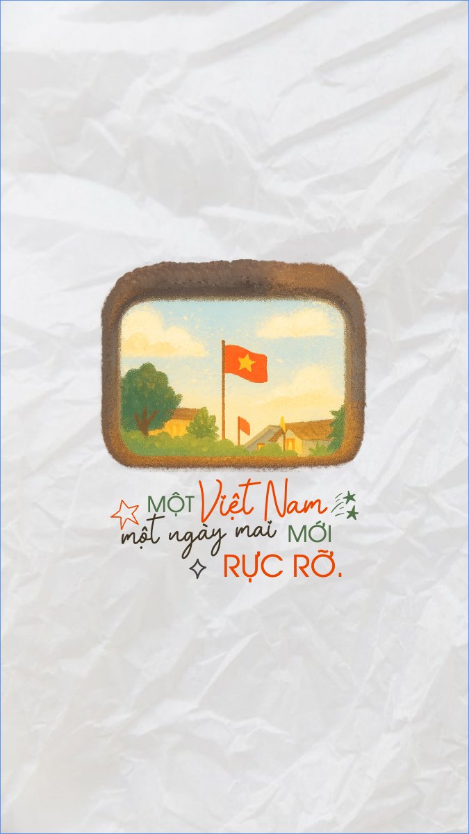 Mẫu Hình nền điện thoại 2/9, Quốc Khánh, lễ hội, Việt Nam, sự kiện, dễ thương, cute, chibi, hoạt hình, cartoon — LayerPic