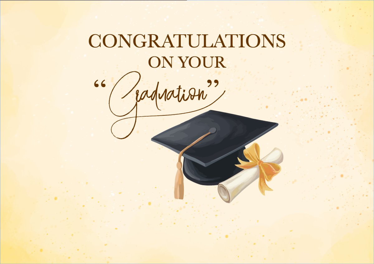 Mẫu Thiệp chúc mừng Tốt nghiệp, kỉ yếu, Graduation, cổ điển, vintage, retro, classic — LayerPic