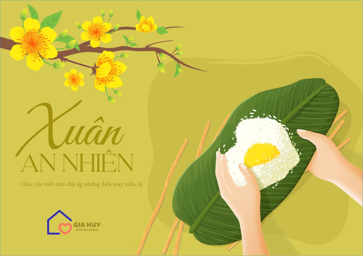 Mẫu Thiệp chúc mừng Tết, Xuân, cổ điển, truyền thống, dân gian, thuần Việt — LayerPic