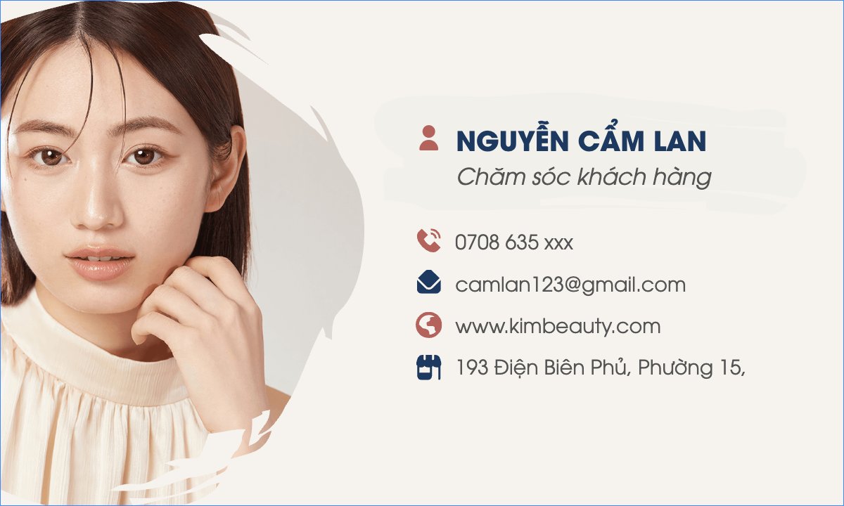 Mẫu Danh thiếp Spa, beauty, làm đẹp, thẩm mỹ — LayerPic