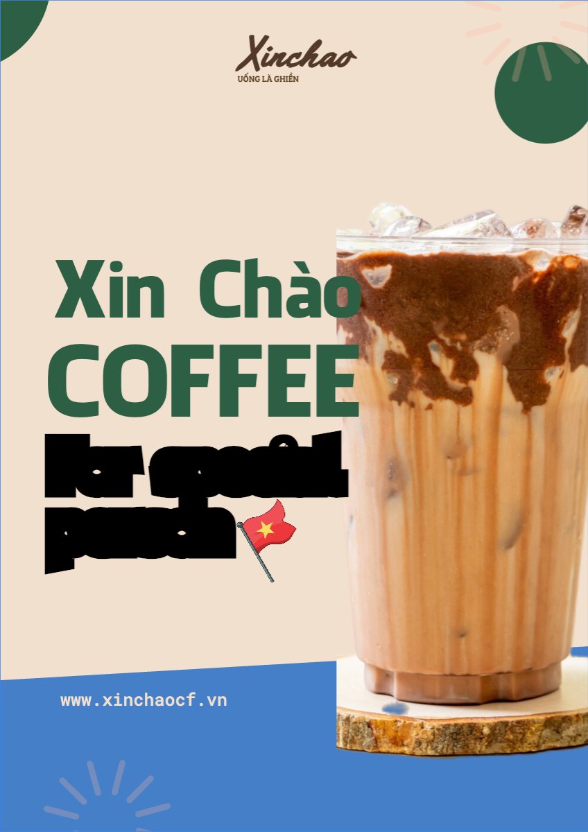 Mẫu Poster chuẩn Nước uống, juice, giải khát, F&B, drink, cafe, coffee, cà phê — LayerPic