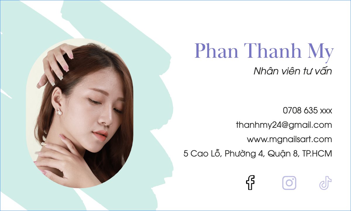 Mẫu Danh thiếp Spa, beauty, làm đẹp, thẩm mỹ, nails — LayerPic