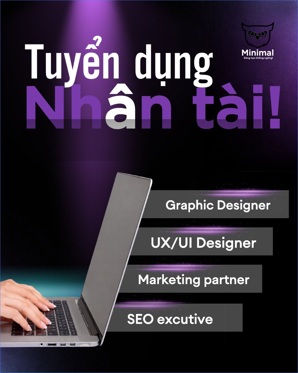 Mẫu Bài post MXH dọc Tuyển dụng nhân tài — LayerPic