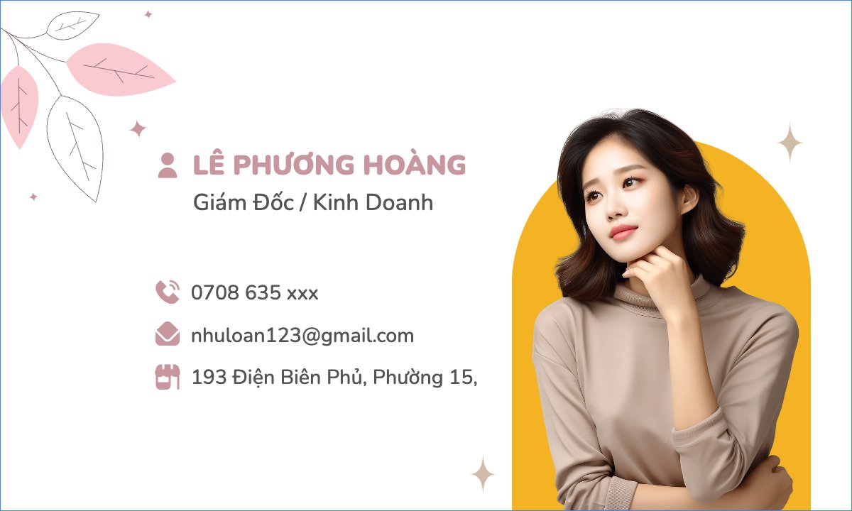 Mẫu Danh thiếp Spa, beauty, làm đẹp, thẩm mỹ, doanh nhân — LayerPic
