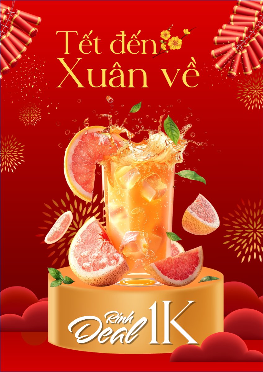 Tết, Xuân, Ất tỵ, năm 2025, 2025, nước uống, juice, giải khát, F&B, drink